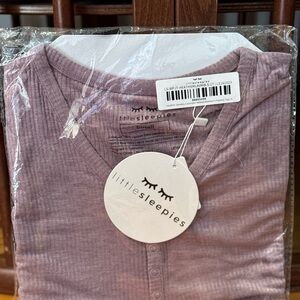 Little Sleepies heather smokey lavender top